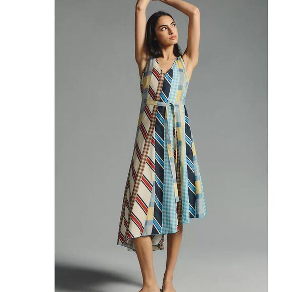 New Anthropologie Hope for Flowers by Tracy Reese Sleeveless Asymmetrical Dress - Picture 3 of 5